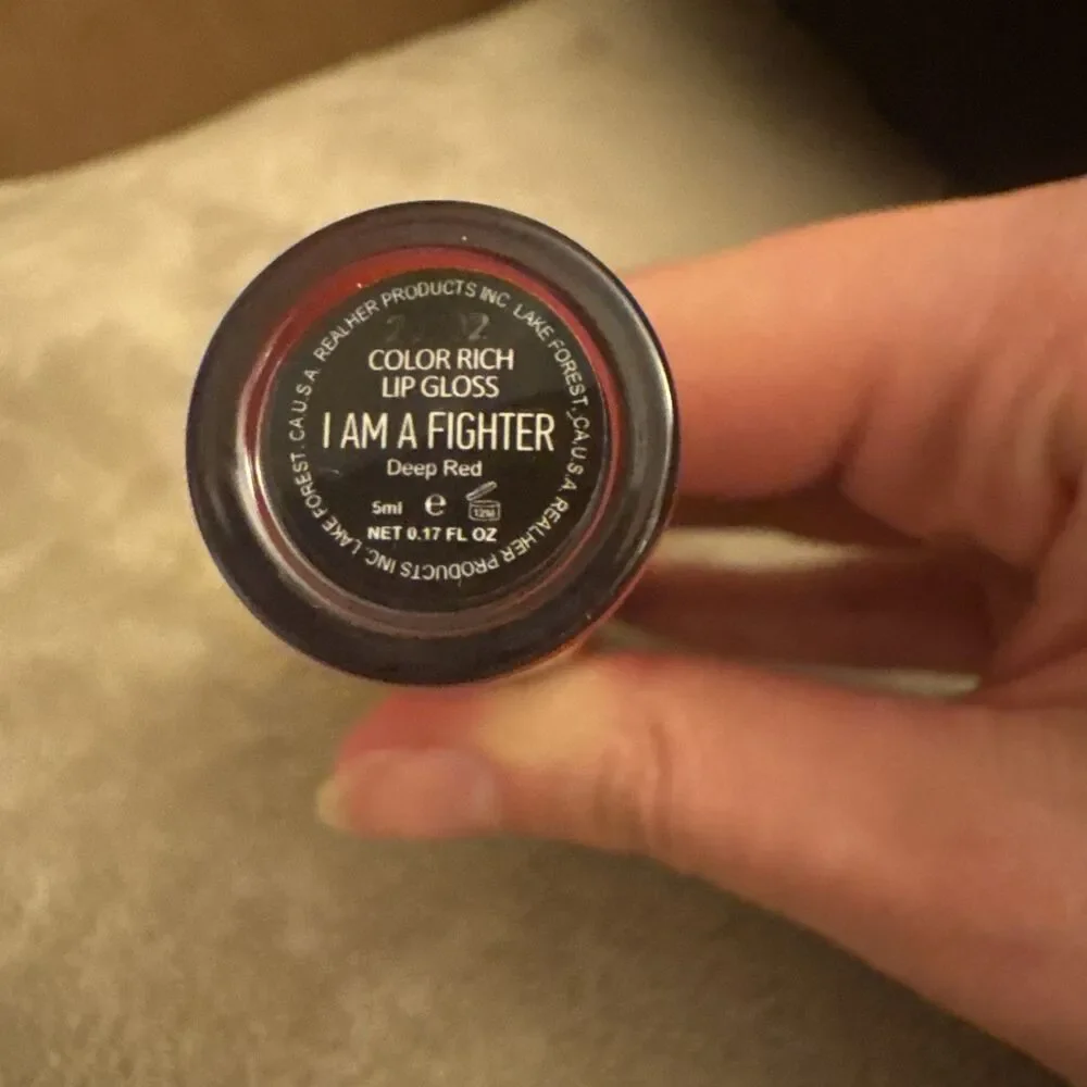 Realher - I Am A Fighter - Color Rich Lip Gloss - Full SIze 0.17 Oz - Deep Red